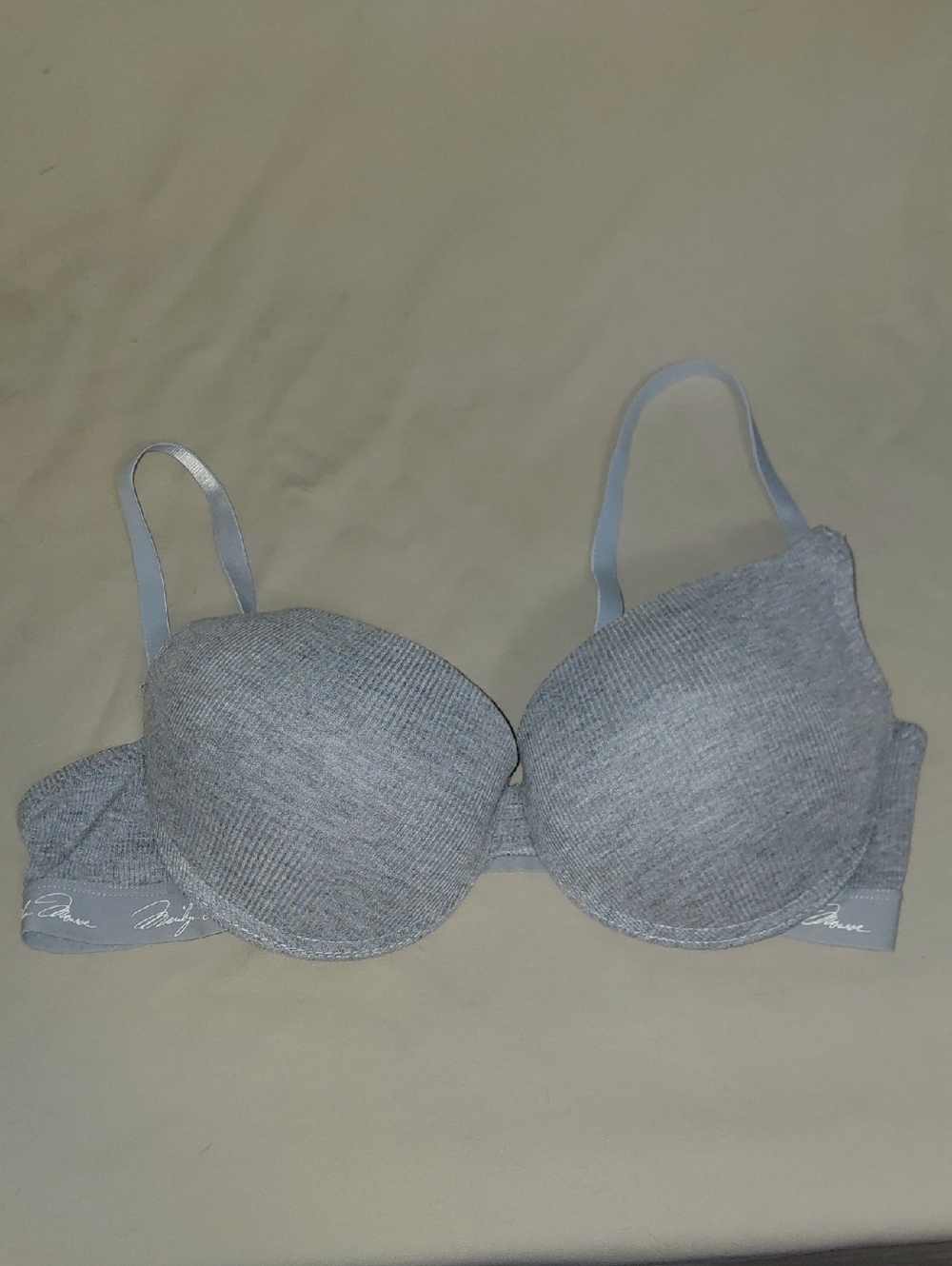 Marilyn Monroe Padded Bra in Light Gray 36B